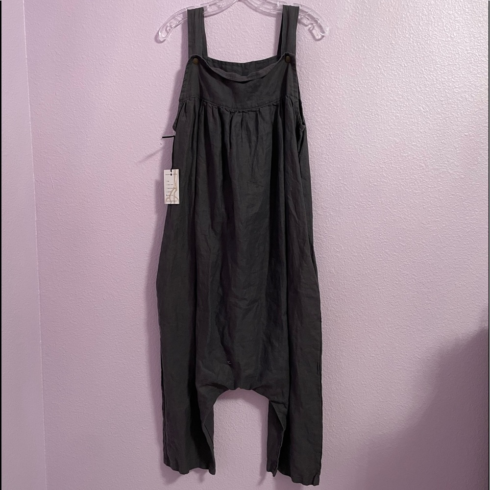 Conscious Clothing DK. Gray Jumpsuit - Picture 2 of 4
